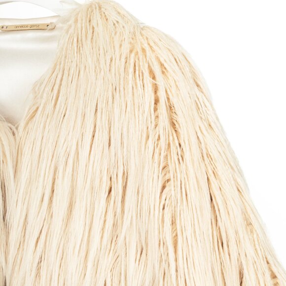 Annette Gortz AW19 Gel Cream Faux Fur Jacket - Picture 5 of 11